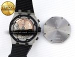 Royal Oak Offshore 42mm SS APF 1:1 Best Edition Black Dial White Markers on Black Rubber Strap A7750 - Görsel 20