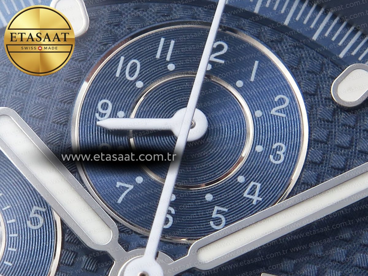 Audemars Piguet  BLUE DIAL ON SS BRACELET A4404 - Görsel 11