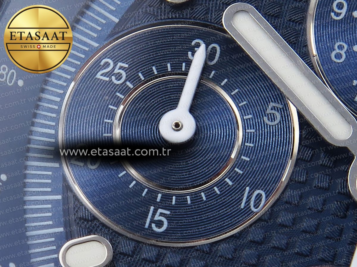 Audemars Piguet  BLUE DIAL ON SS BRACELET A4404 - Görsel 12