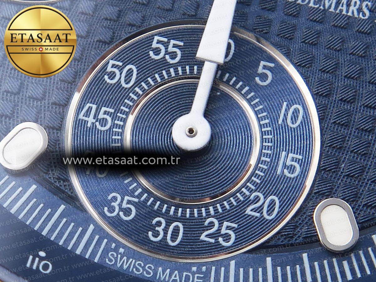 Audemars Piguet  BLUE DIAL ON SS BRACELET A4404 - Görsel 13