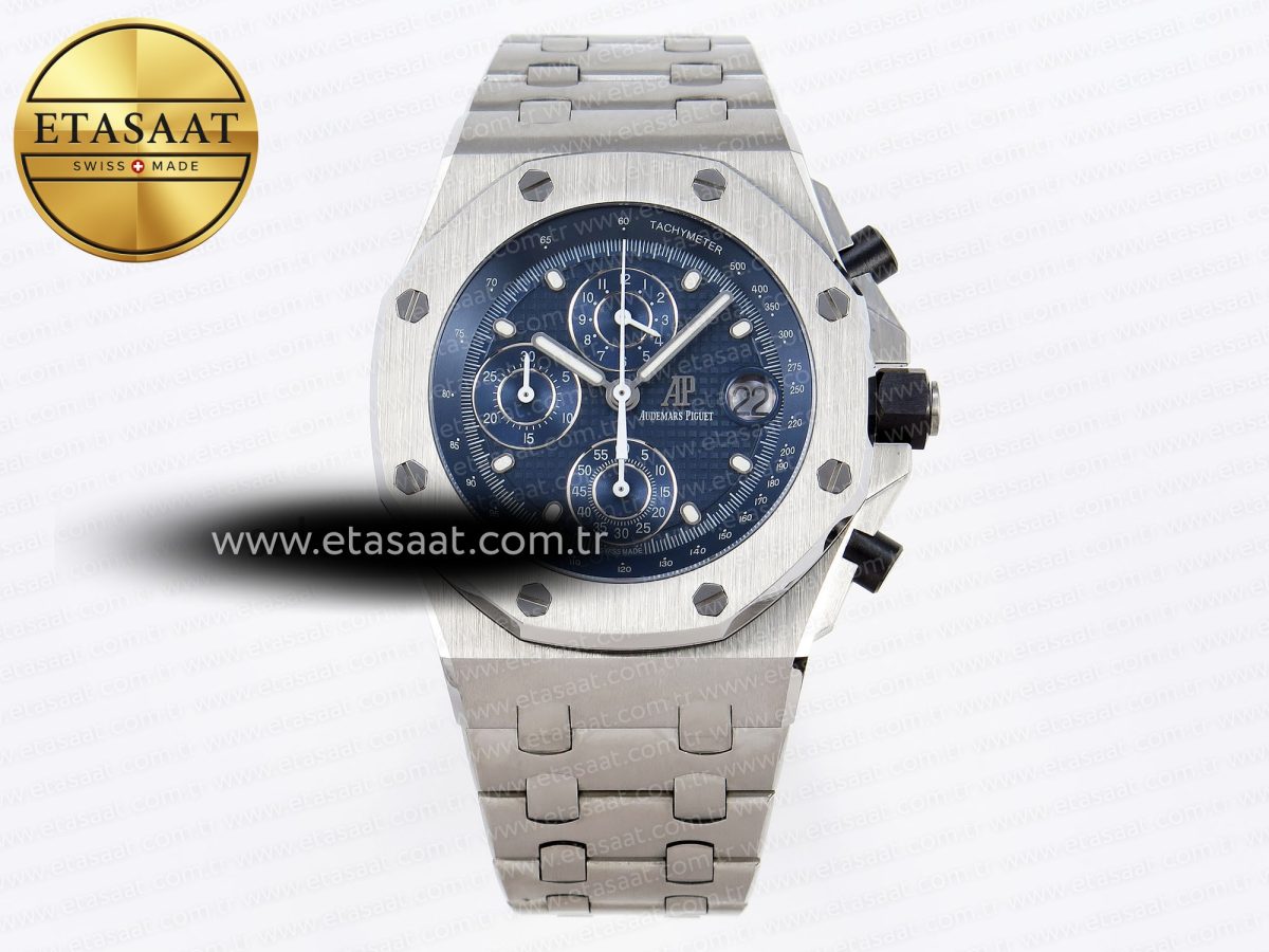 Audemars Piguet  BLUE DIAL ON SS BRACELET A4404 - Görsel 3