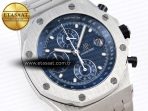 Audemars Piguet  BLUE DIAL ON SS BRACELET A4404 - Görsel 5
