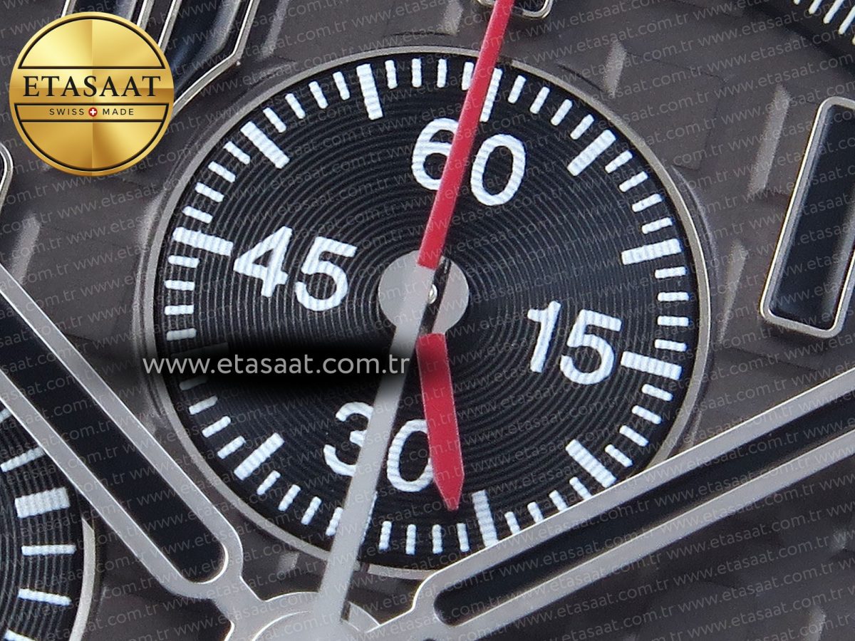 Audemars Piguet Gray Dial Black Markers on SS A7750 - Görsel 10