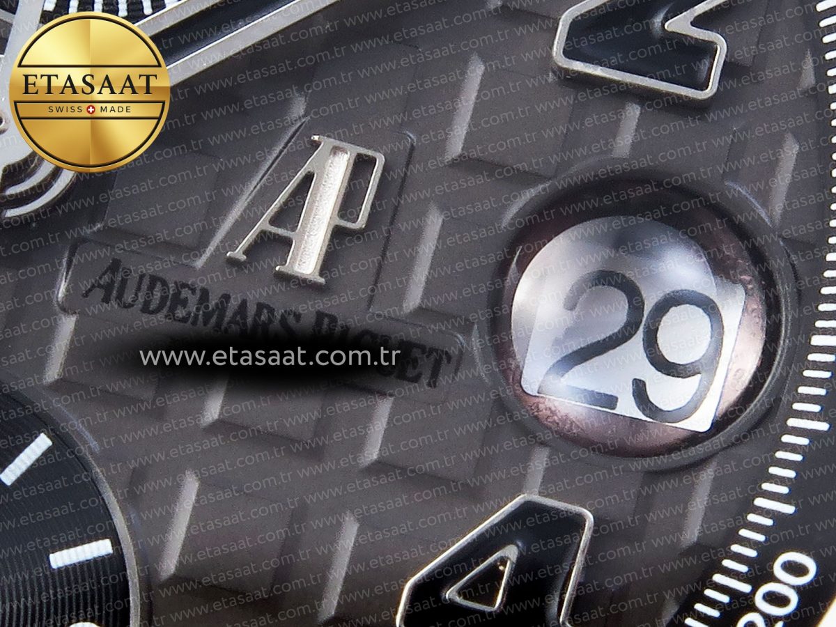 Audemars Piguet Gray Dial Black Markers on SS A7750 - Görsel 11