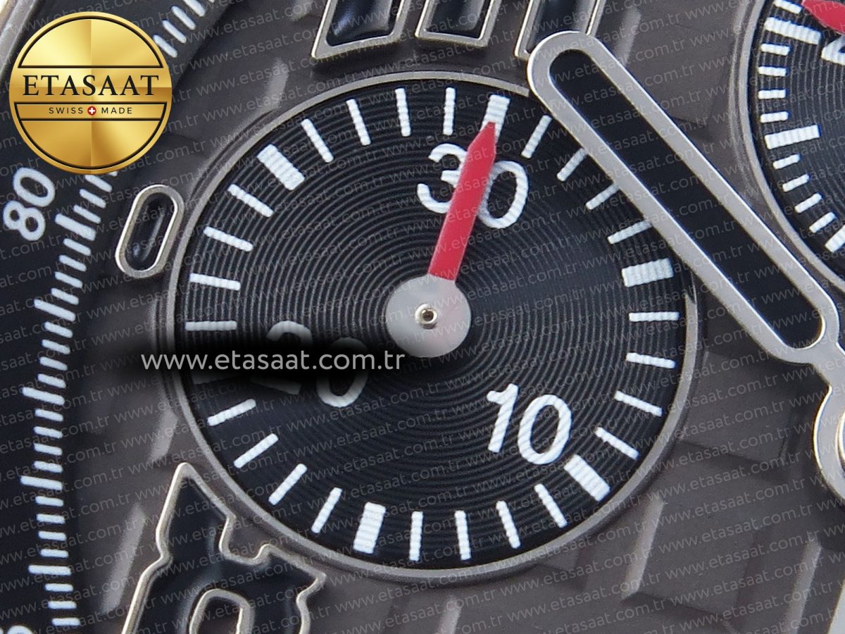 Audemars Piguet Gray Dial Black Markers on SS A7750 - Görsel 14