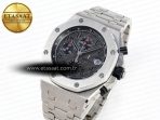 Audemars Piguet Gray Dial Black Markers on SS A7750 - Görsel 2