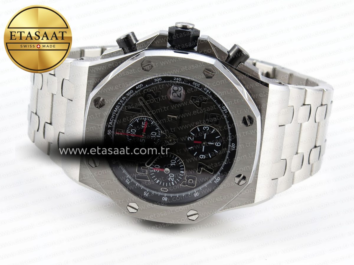 Audemars Piguet Gray Dial Black Markers on SS A7750 - Görsel 6