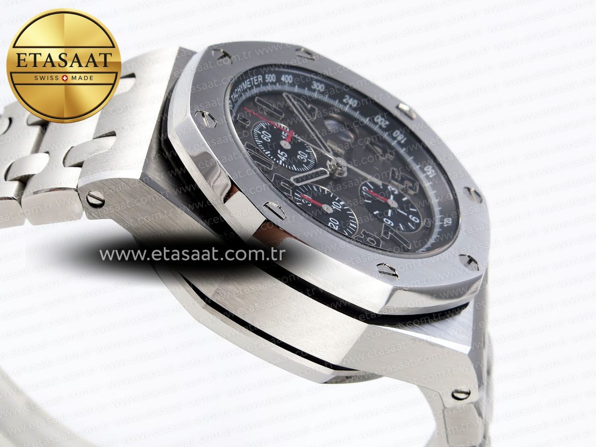 Audemars Piguet Gray Dial Black Markers on SS A7750 - Görsel 9
