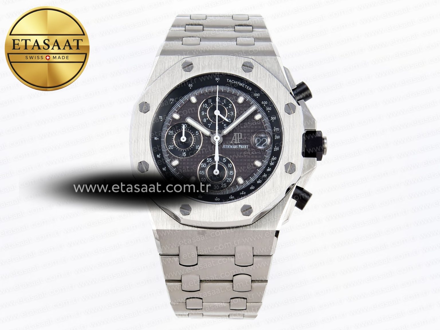 Audemars Piguet GRAY DIAL ON SS BRACELET A4404 - Görsel 3
