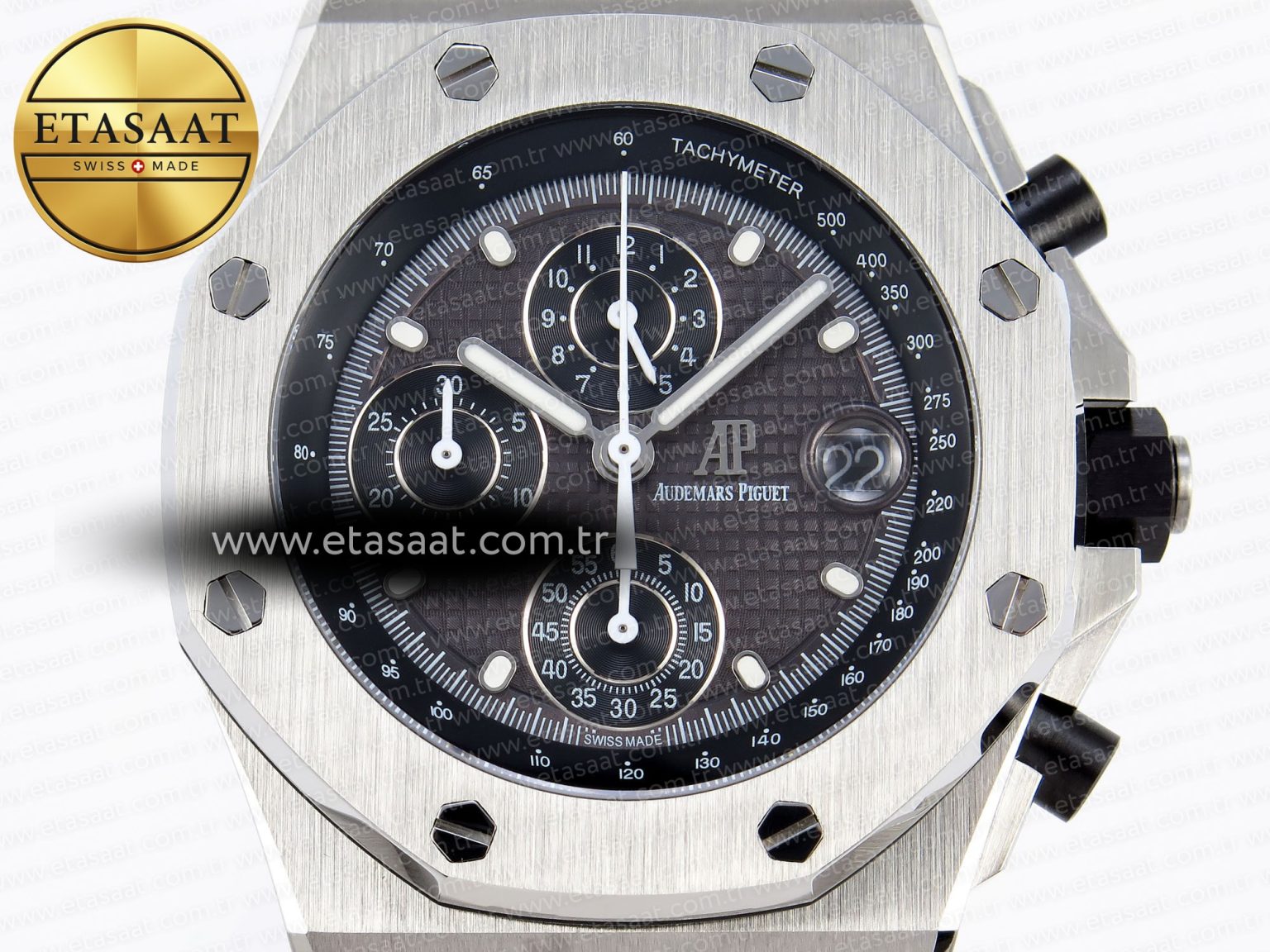 Audemars Piguet GRAY DIAL ON SS BRACELET A4404 - Görsel 4