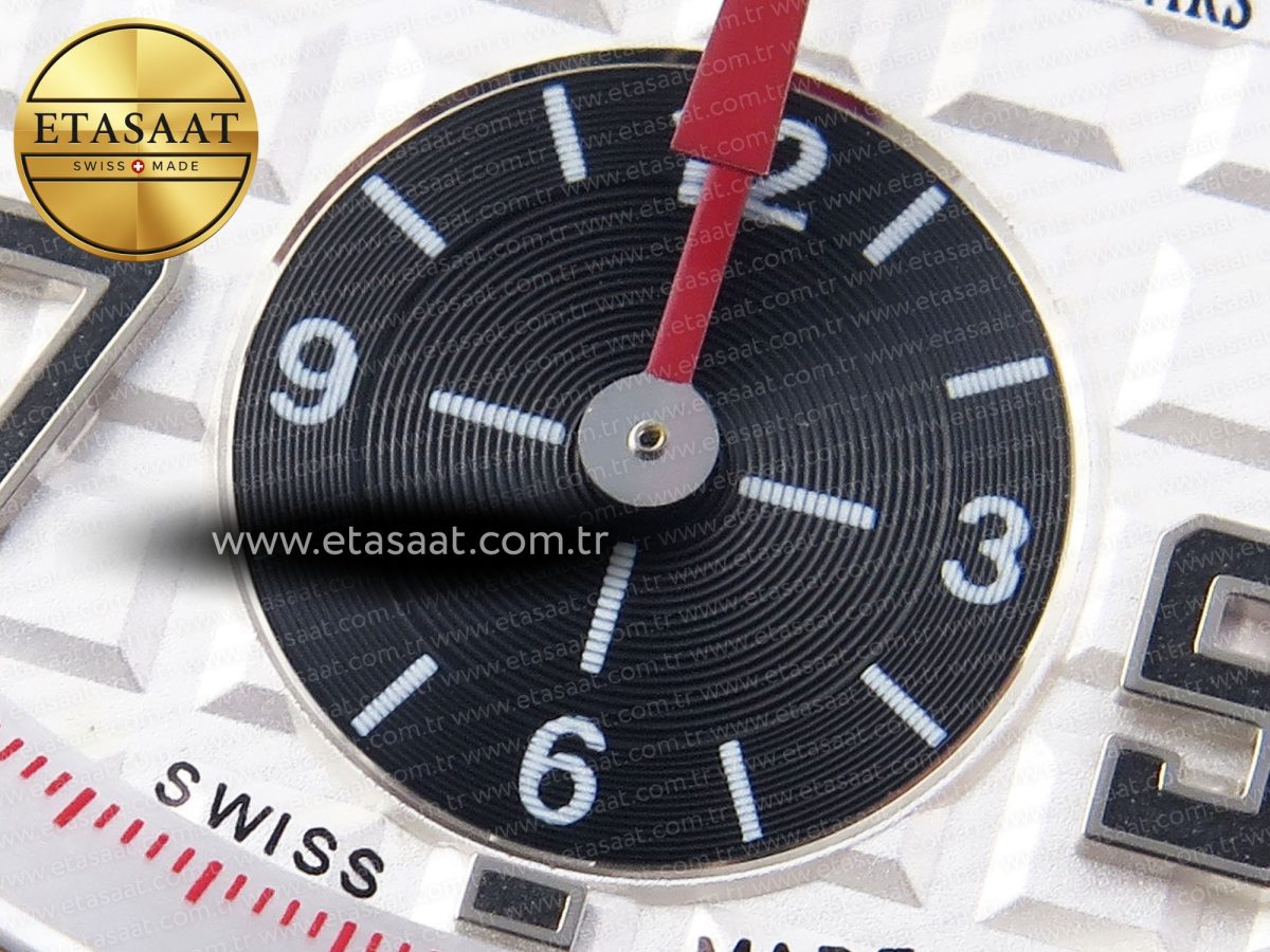 Audemars Piguet WHITE/BLACK DIAL ON SS A7750 - Görsel 12