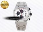 Audemars Piguet WHITE/BLACK DIAL ON SS A7750 - Görsel 3