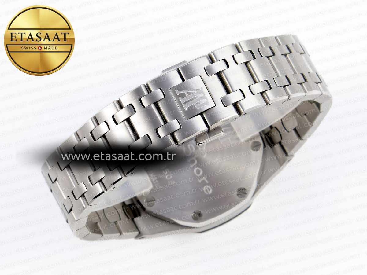 Audemars Piguet WHITE/SILVER DIAL ON SS BRACELET A7750 - Görsel 16