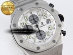 Audemars Piguet WHITE/SILVER DIAL ON SS BRACELET A7750 - Görsel 4