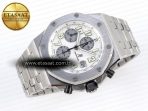 Audemars Piguet WHITE/SILVER DIAL ON SS BRACELET A7750 - Görsel 5