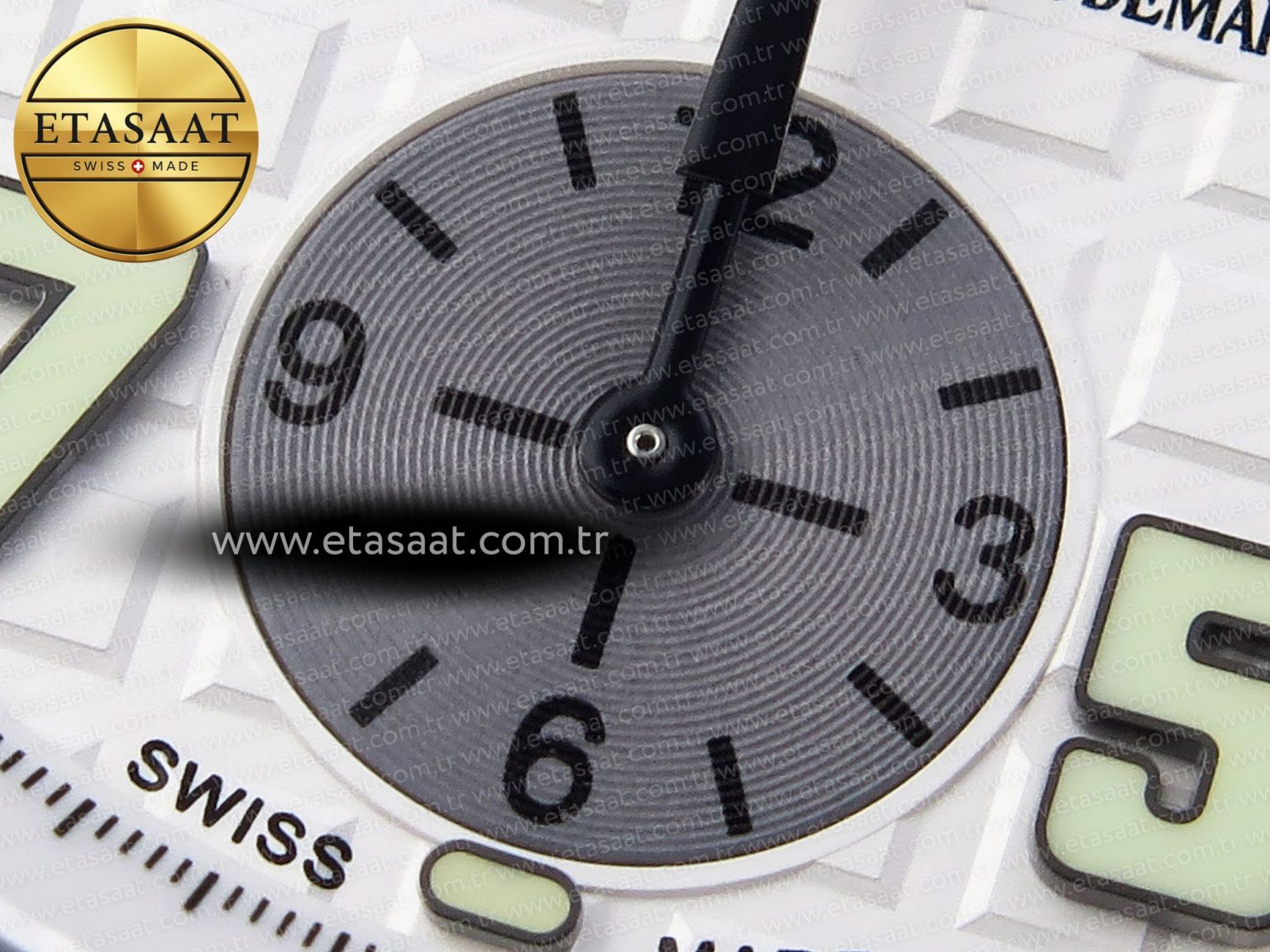 Audemars Piguet WHITE/SILVER DIAL ON BLACK A7750 - Görsel 12