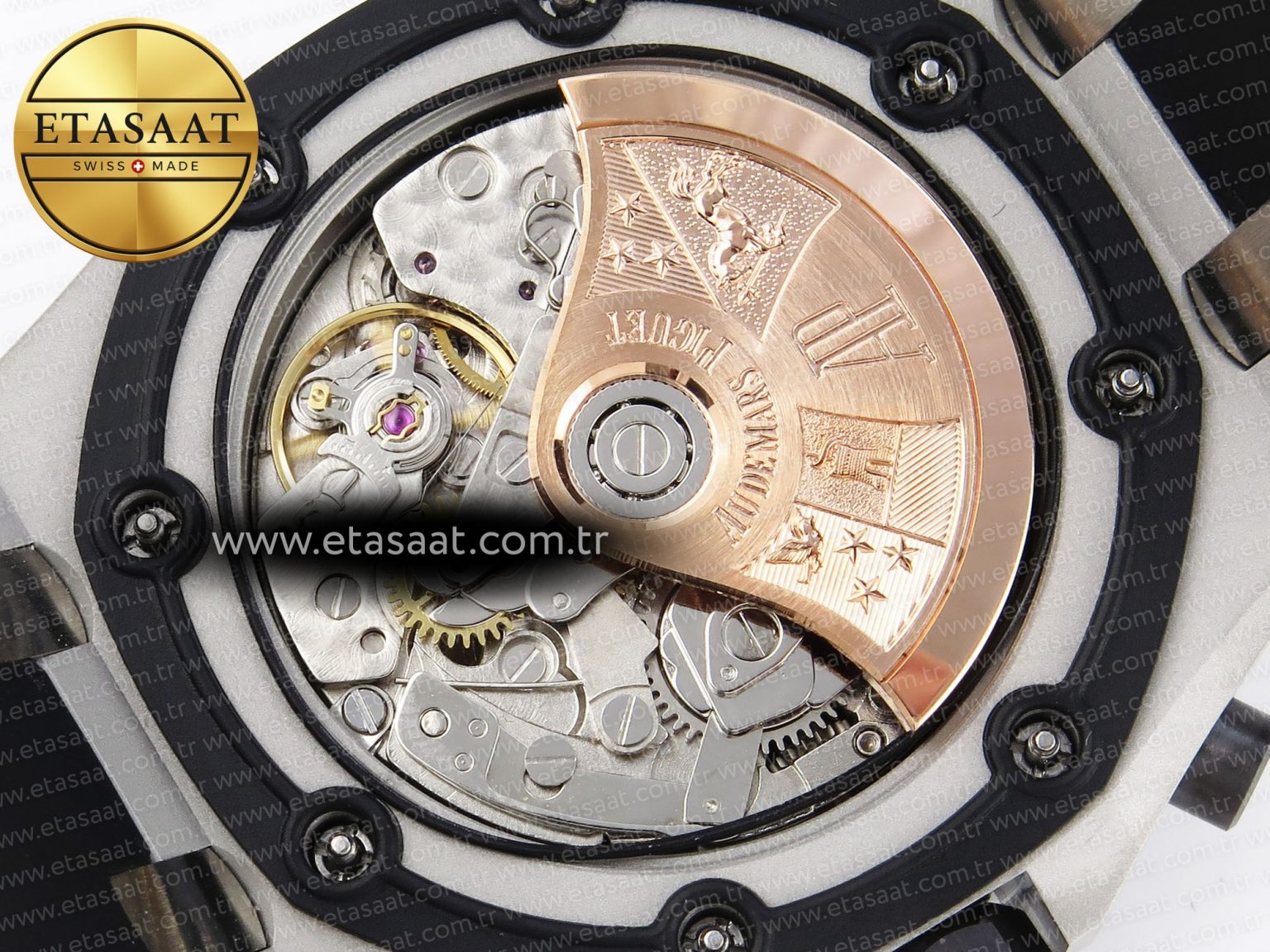 Audemars Piguet WHITE/SILVER DIAL ON BLACK A7750 - Görsel 21