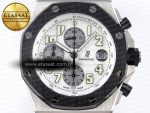 Audemars Piguet WHITE/SILVER DIAL ON BLACK A7750 - Görsel 4