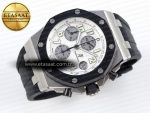 Audemars Piguet WHITE/SILVER DIAL ON BLACK A7750 - Görsel 6