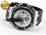 Audemars Piguet WHITE/SILVER DIAL ON BLACK A7750 - Görsel 7