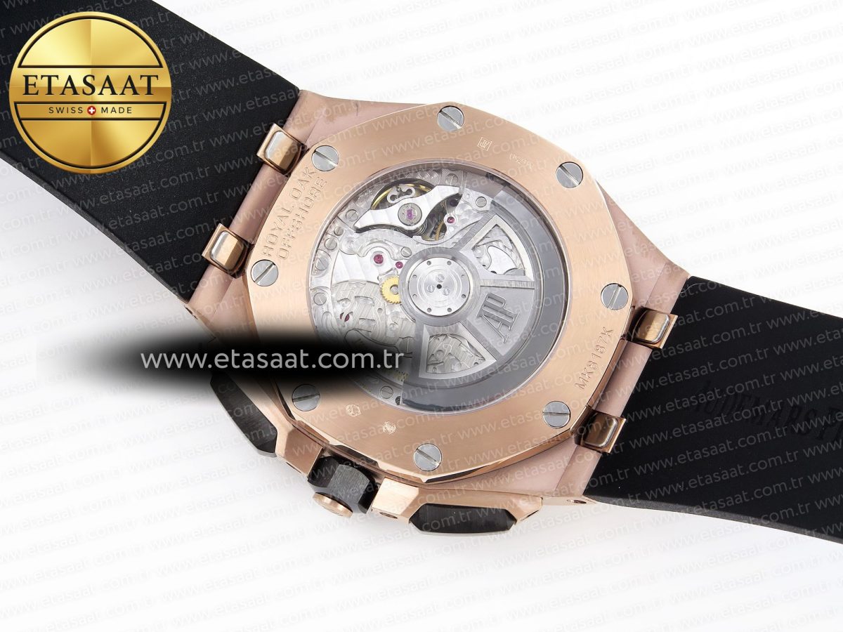 Audemars Piguet ROYAL OAK OFFSHORE 44MM RG BLACK/SILVER DIAL ON BLACK A4401 - Görsel 18