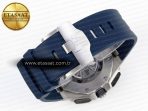 Audemars Piguet ROYAL OAK OFFSHORE 44MM BLUE/SILVER DIAL ON BLUE RUBBER STRAP A4401 - Görsel 17