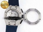 Audemars Piguet ROYAL OAK OFFSHORE 44MM BLUE/SILVER DIAL ON BLUE RUBBER STRAP A4401 - Görsel 19