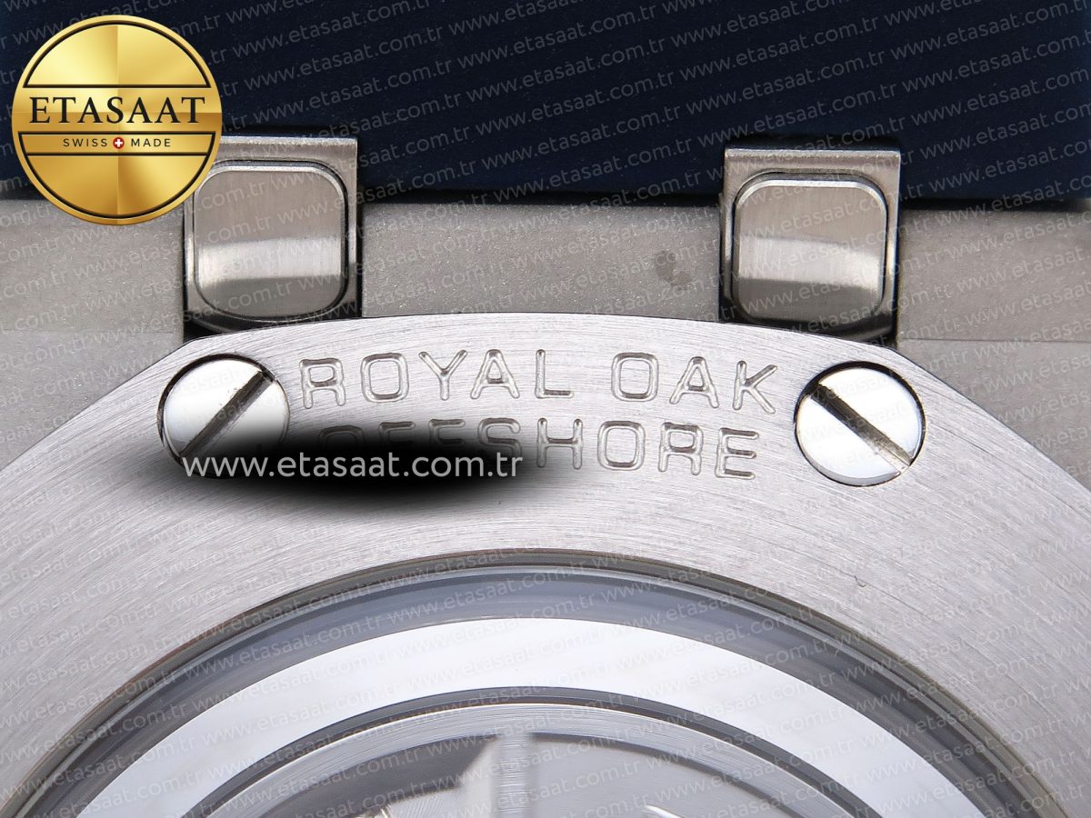 Audemars Piguet ROYAL OAK OFFSHORE 44MM BLUE/SILVER DIAL ON BLUE RUBBER STRAP A4401 - Görsel 25