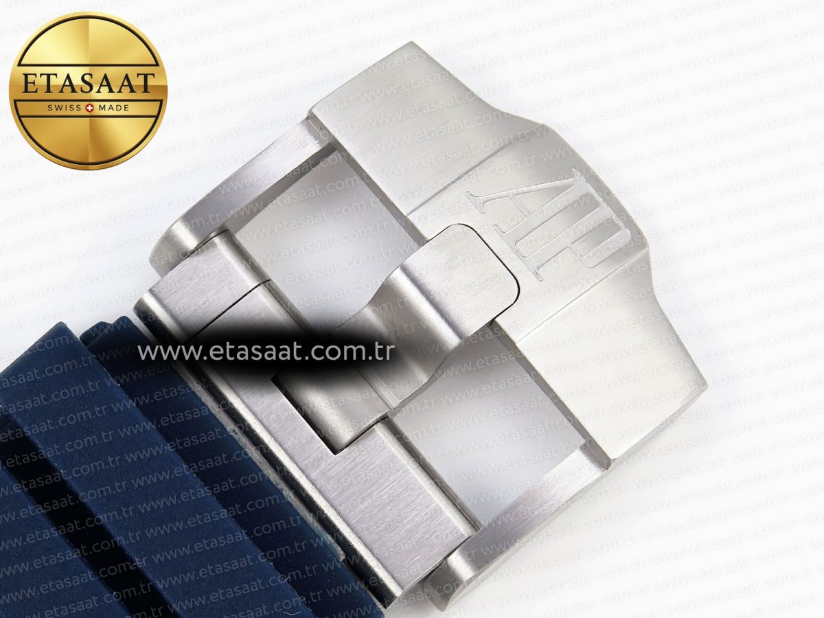 Audemars Piguet ROYAL OAK OFFSHORE 44MM BLUE/SILVER DIAL ON BLUE RUBBER STRAP A4401 - Görsel 28