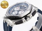 Audemars Piguet ROYAL OAK OFFSHORE 44MM BLUE/SILVER DIAL ON BLUE RUBBER STRAP A4401 - Görsel 8