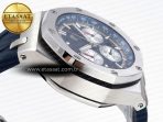 Audemars Piguet ROYAL OAK OFFSHORE 44MM BLUE/SILVER DIAL ON BLUE RUBBER STRAP A4401 - Görsel 9