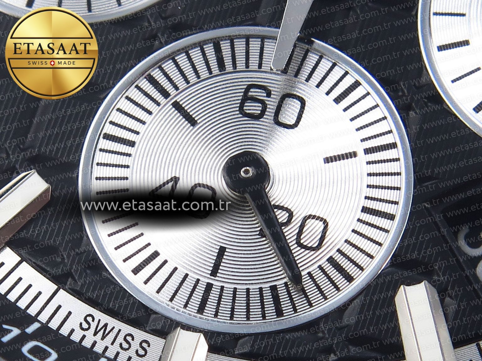 Audemars Piguet ROYAL OAK OFFSHORE 44MM BLACK/SILVER DIAL ON BLACK A4401 - Görsel 12