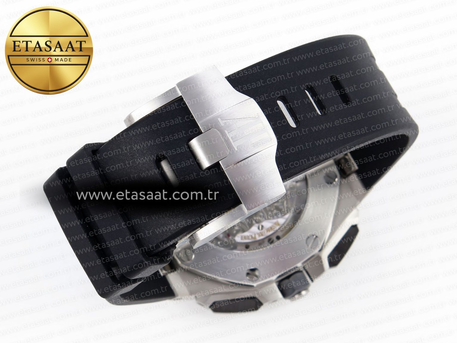 Audemars Piguet ROYAL OAK OFFSHORE 44MM BLACK/SILVER DIAL ON BLACK A4401 - Görsel 17