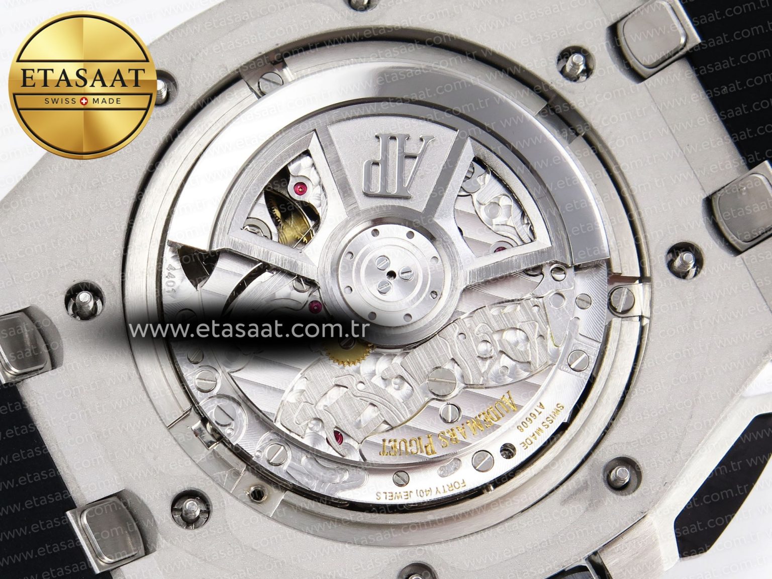 Audemars Piguet ROYAL OAK OFFSHORE 44MM BLACK/SILVER DIAL ON BLACK A4401 - Görsel 21