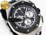 Audemars Piguet ROYAL OAK OFFSHORE 44MM BLACK/SILVER DIAL ON BLACK A4401 - Görsel 5