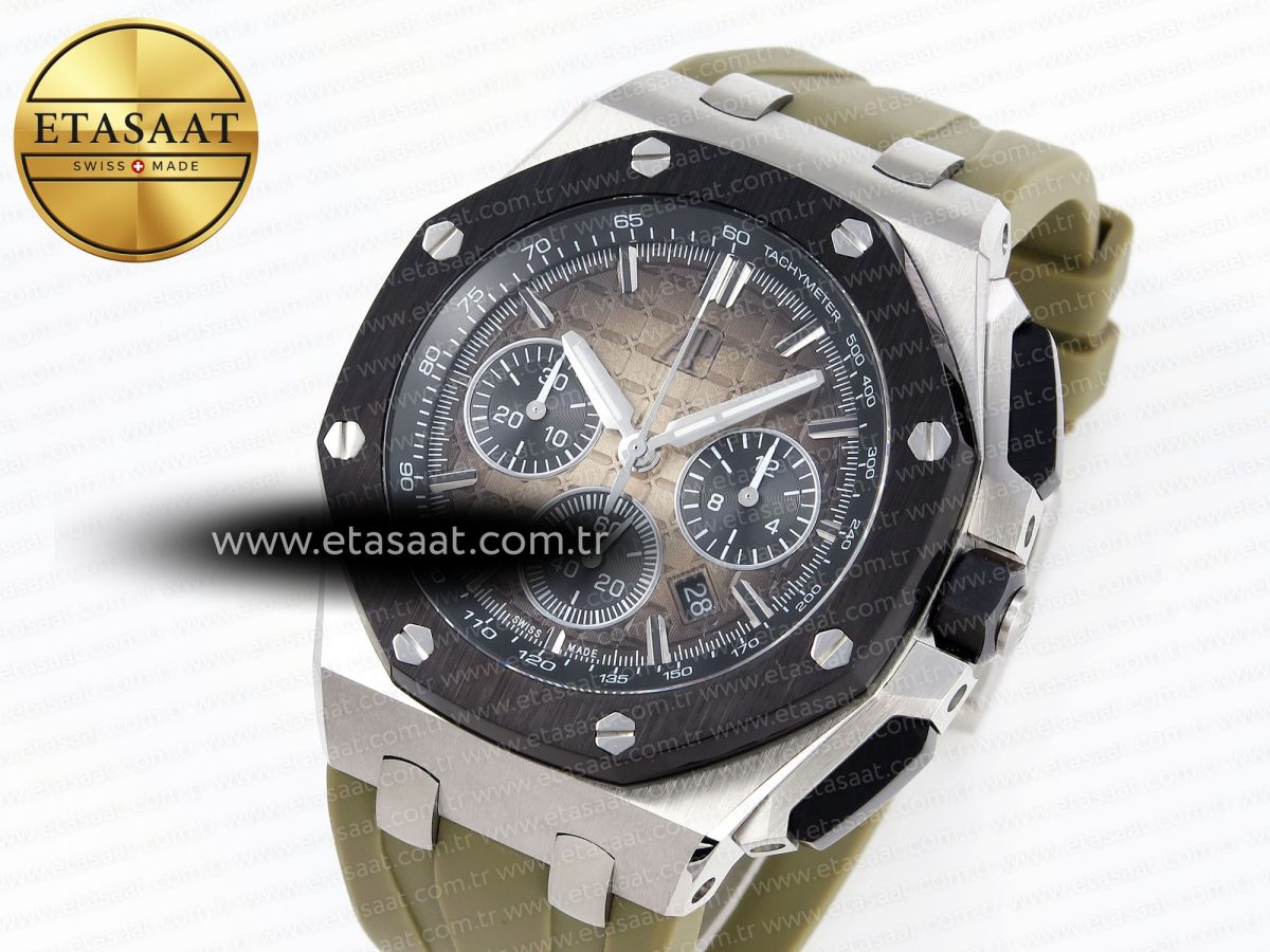 Audemars Piguet ROYAL OAK OFFSHORE 44MM SS BROWN DIAL ON BROWN A4401 - Görsel 1