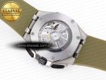ROYAL OAK OFFSHORE 44MM SS BLACK CERAMIC BEZEL APF 1:1 BEST EDITION BROWN DIAL ON BROWN RUBBER STRAP A4401 - Görsel 18