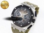 Audemars Piguet ROYAL OAK OFFSHORE 44MM SS BROWN DIAL ON BROWN A4401 - Görsel 2