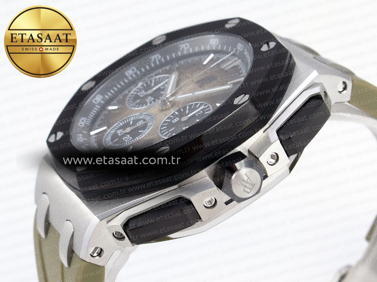 Audemars Piguet ROYAL OAK OFFSHORE 44MM SS BROWN DIAL ON BROWN A4401 - Görsel 8