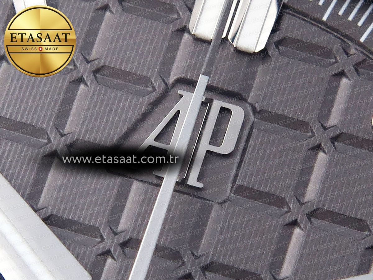 Audemars Piguet ROYAL OAK OFFSHORE 44MM BLACK CERAMIC BEZEL GRAY/BLUE DIAL ON GRAY A4401 - Görsel 10