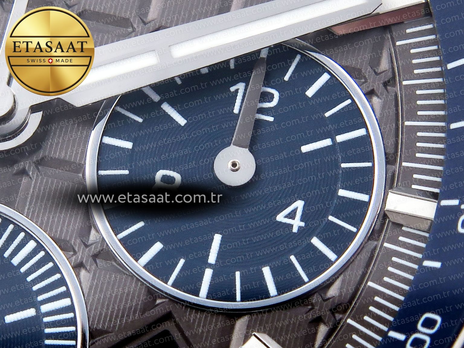 Audemars Piguet ROYAL OAK OFFSHORE 44MM BLACK CERAMIC BEZEL GRAY/BLUE DIAL ON GRAY A4401 - Görsel 11