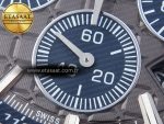 Audemars Piguet ROYAL OAK OFFSHORE 44MM BLACK CERAMIC BEZEL GRAY/BLUE DIAL ON GRAY A4401 - Görsel 12