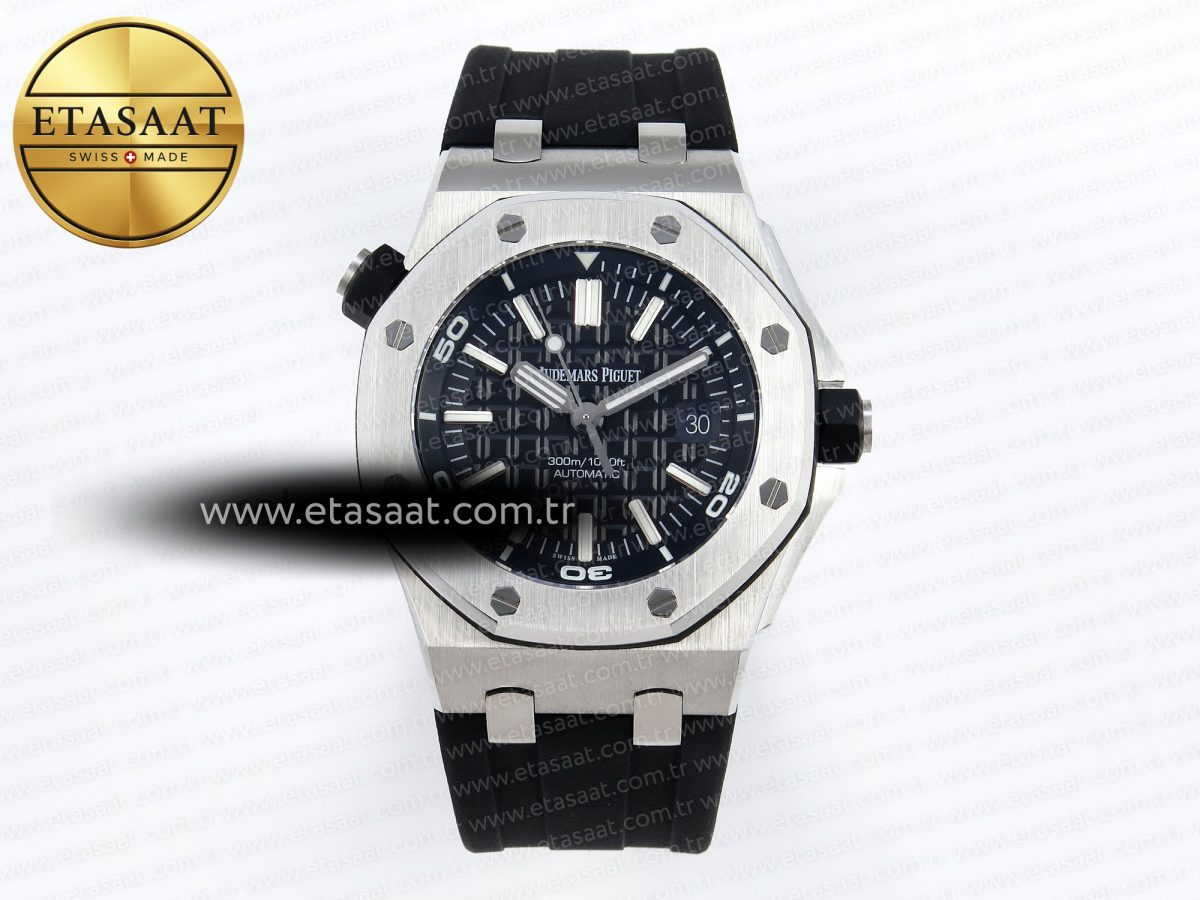 Audemars Piguet Diver 15710 Black Dial on Black SA3120 - Görsel 3