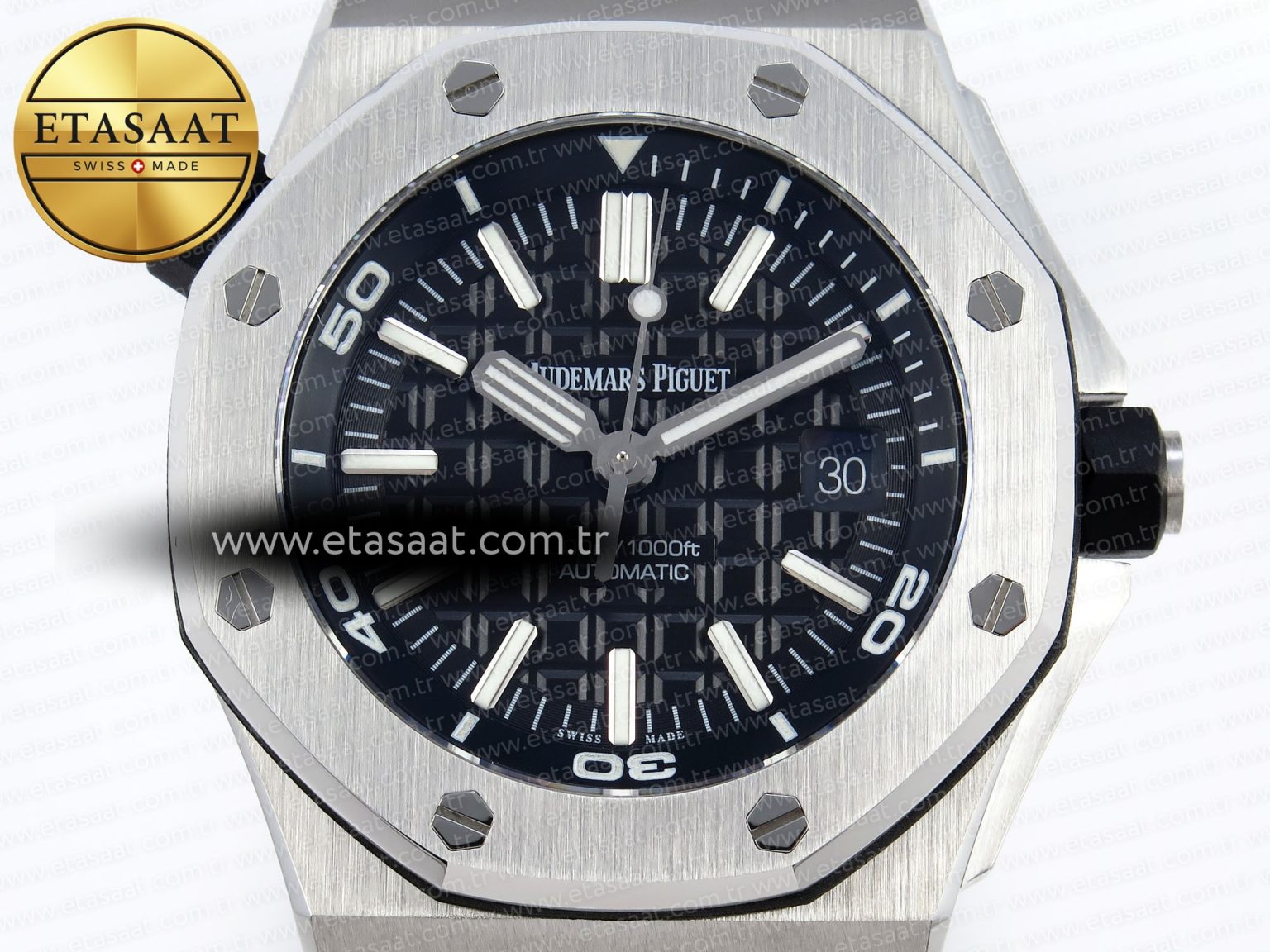 Audemars Piguet Diver 15710 Black Dial on Black SA3120 - Görsel 4