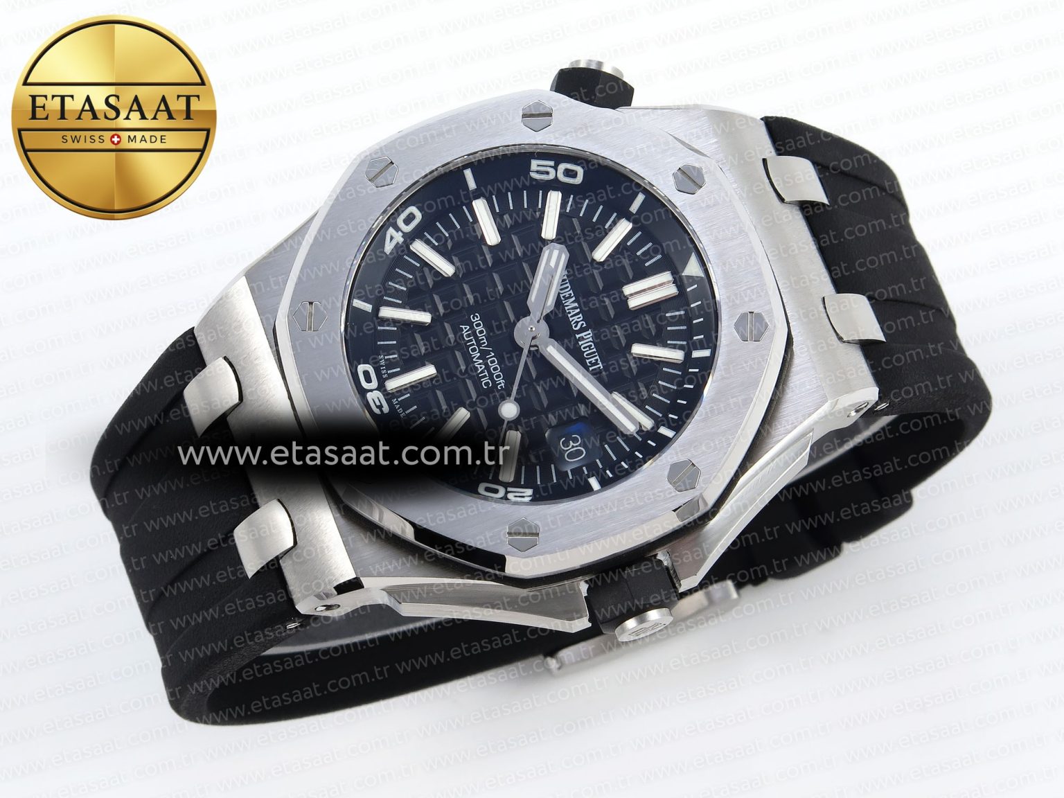 Audemars Piguet Diver 15710 Black Dial on Black SA3120 - Görsel 7
