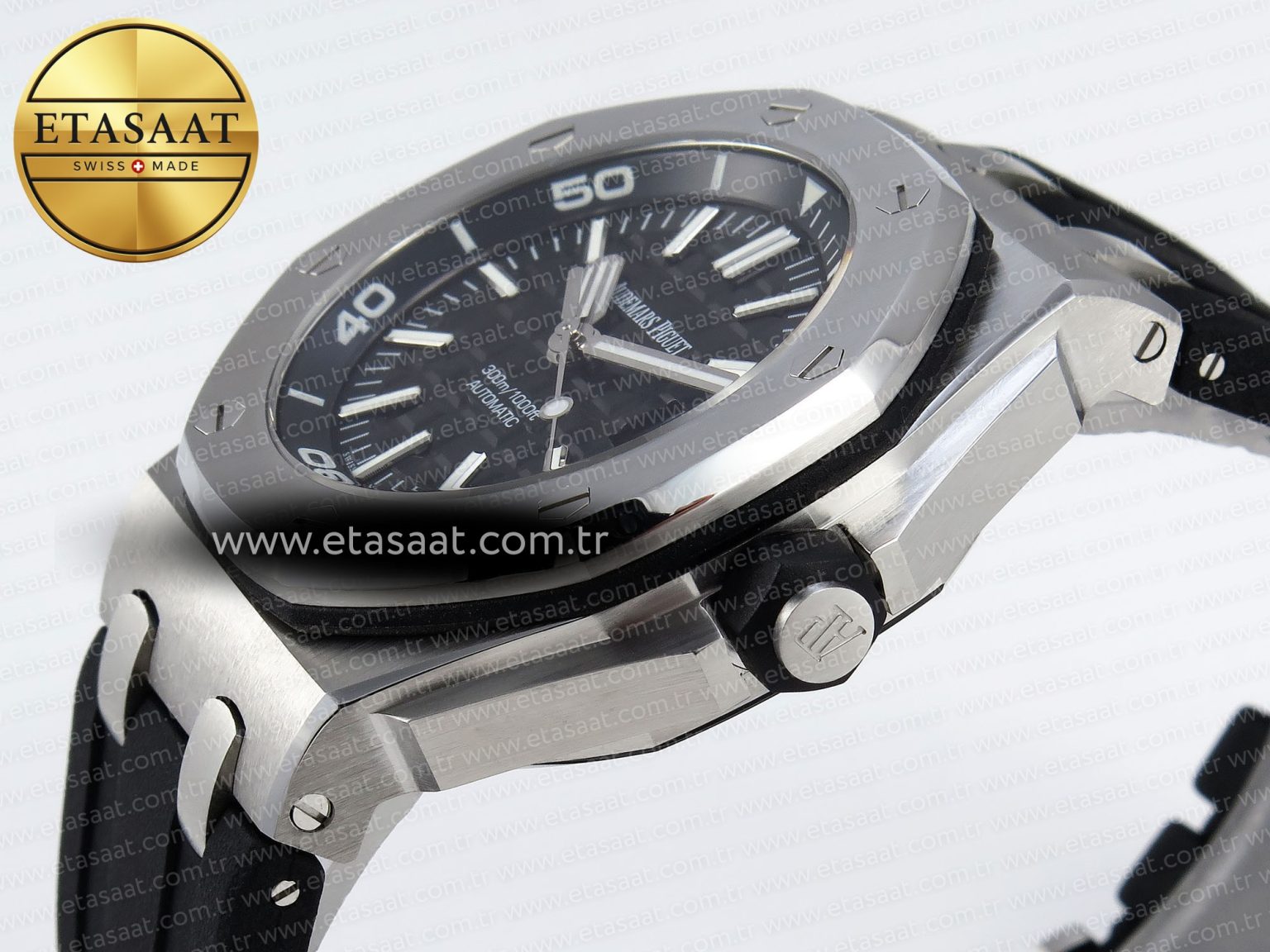 Audemars Piguet Diver 15710 Black Dial on Black SA3120 - Görsel 8