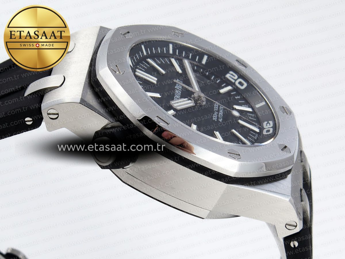 Audemars Piguet Diver 15710 Black Dial on Black SA3120 - Görsel 9