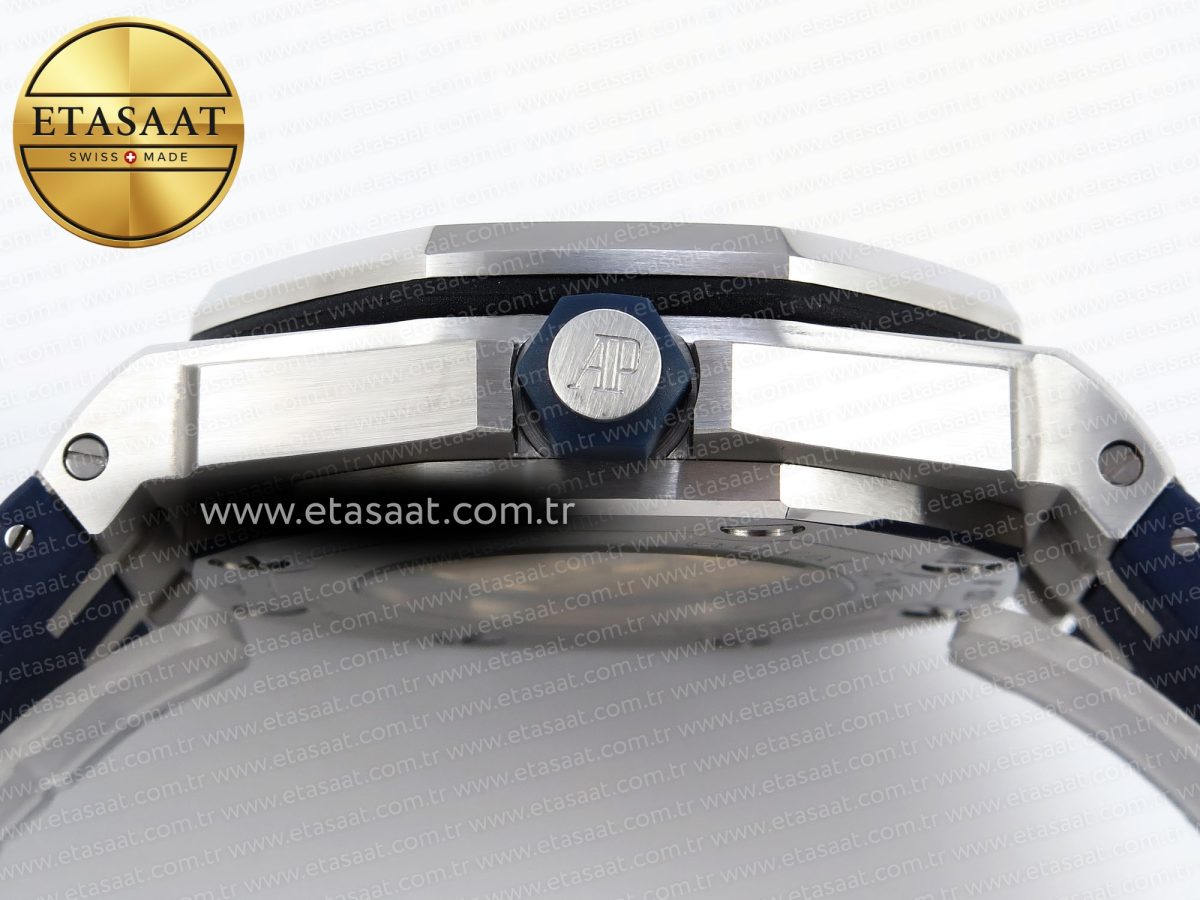 Audemars Piguet Diver 15710 Blue Dial on Blue SA3120 - Görsel 15