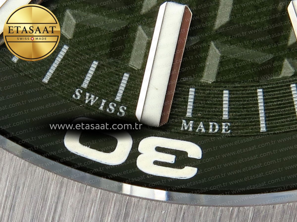 Audemars Piguet Diver 15710 Green Dial on Green SA3120 - Görsel 13