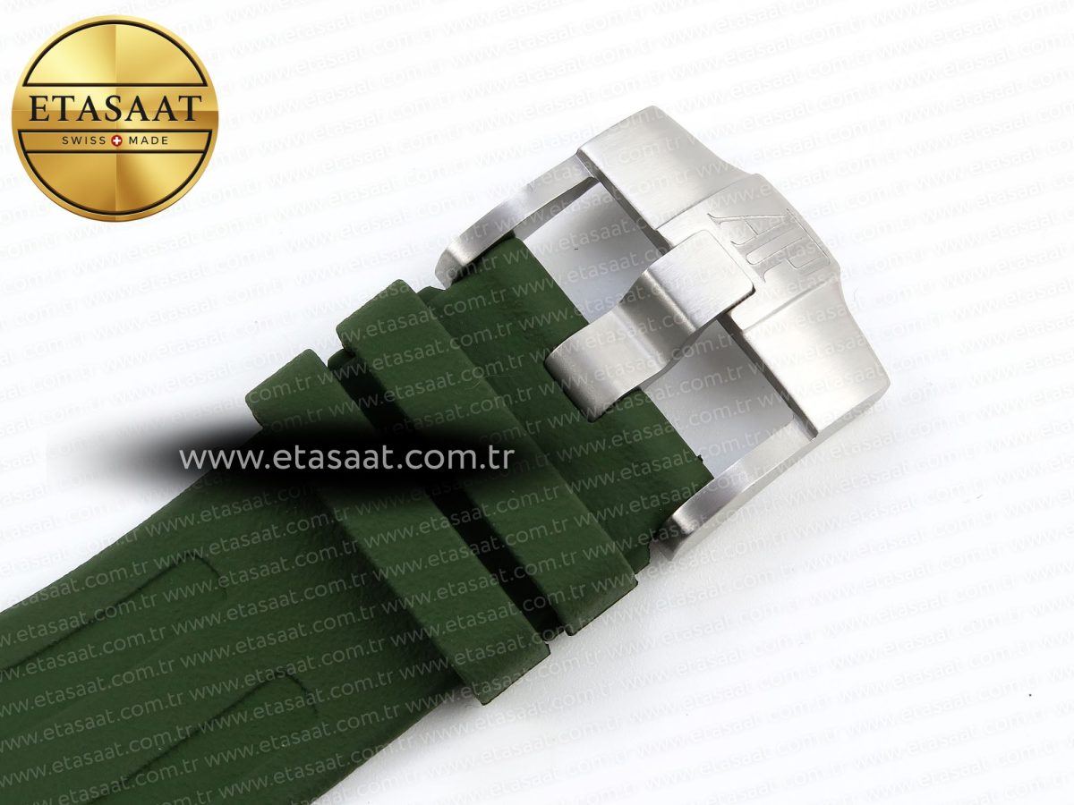 Audemars Piguet Diver 15710 Green Dial on Green SA3120 - Görsel 25